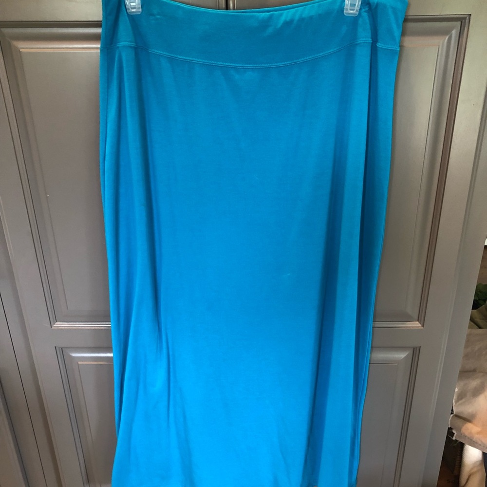 Blue maxi skirt